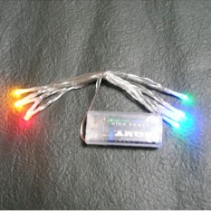 신 LED(엘이디)10구 led4색등 건전지AA2개포함