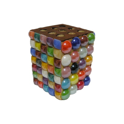 도자기타일 정사각 10mm×10mm 혼합색 약95g 1봉지약200개