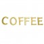 캐릭터우드 반제부착용( COFFEE 알파벳 )