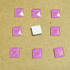 TL 6번 사각 타일비즈 1cm×1cm 연보라 100개