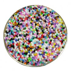 컬러비즈 5mm 혼합 약3000개 180g