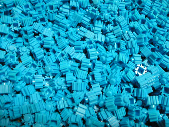 텐텐블럭 8번 하늘색 약10mm×약10mm 50g 약310개