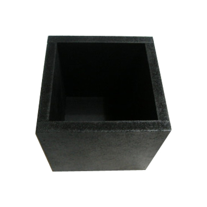 정사각 연필통 검정색 자개 반제품 가로10cm 세로10cm 높이10cm