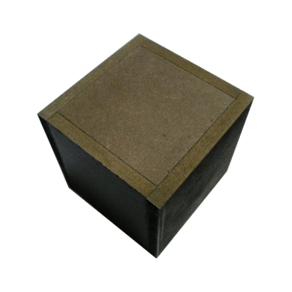 정사각 연필통 검정색 자개 반제품 가로10cm 세로10cm 높이10cm