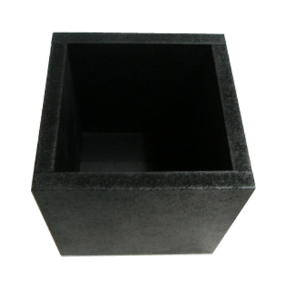 정사각 연필통 검정색 자개 반제품 가로10cm 세로10cm 높이10cm