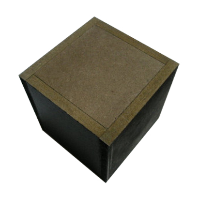 정사각 연필통 검정색 자개 반제품 가로10cm 세로10cm 높이10cm