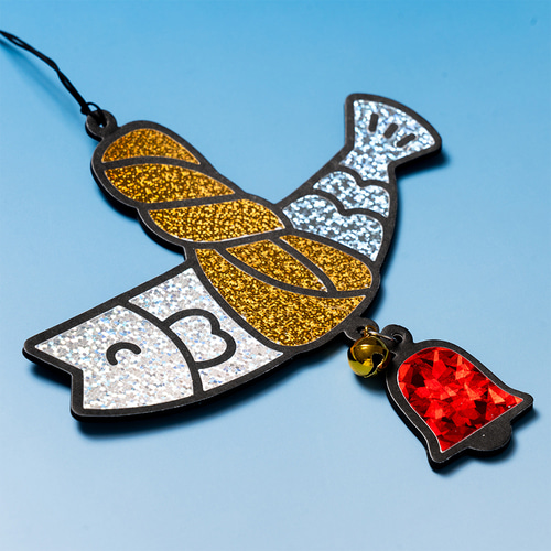 설날만들기 포일아트 전통 액막이 도어벨 풍경 / 2종