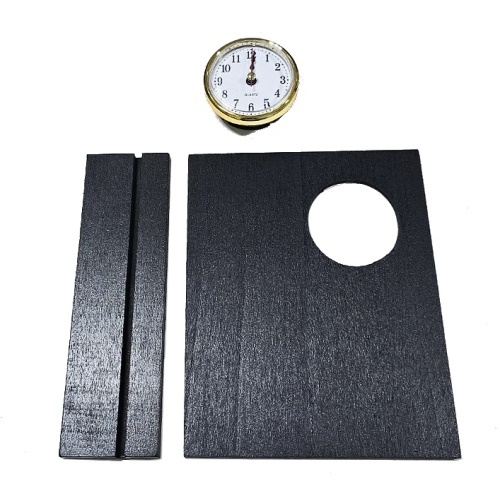 자개공예 반제품 검정(블랙)6.5cm탁상시계