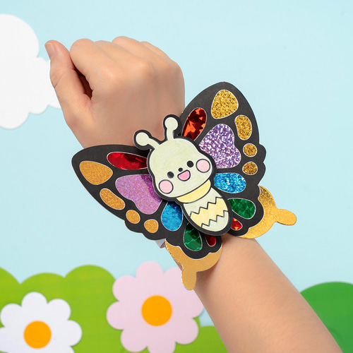 민화샵 봄만들기 포일아트 나비 팔찌 만들기