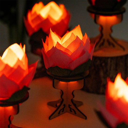 민화샵 카네이션 연꽃 무드등 만들기 부처님오신날