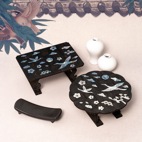 민화샵 [우리나라] 전통 자개 소반 공예 / 2종