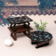 민화샵 [우리나라] 전통 자개 소반 공예 / 2종