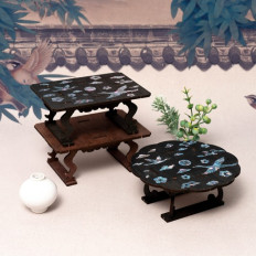 민화샵 [우리나라] 전통 자개 소반 공예 / 2종