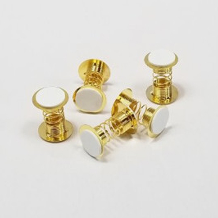 점프스프링(대)금색/1봉지10개 높이3.5cm 원2.5cm